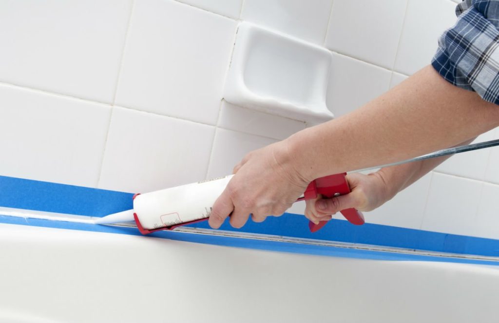 caulking in your bathroom