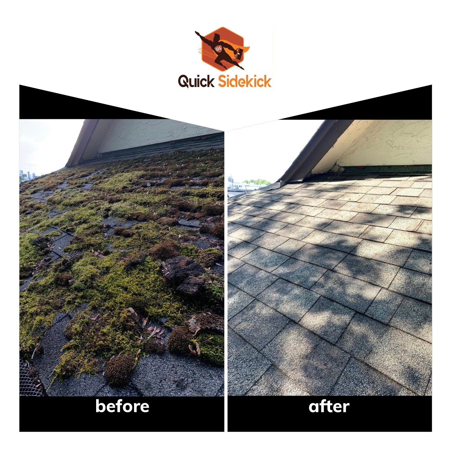 Roof cleaning - shingle roof cleaning